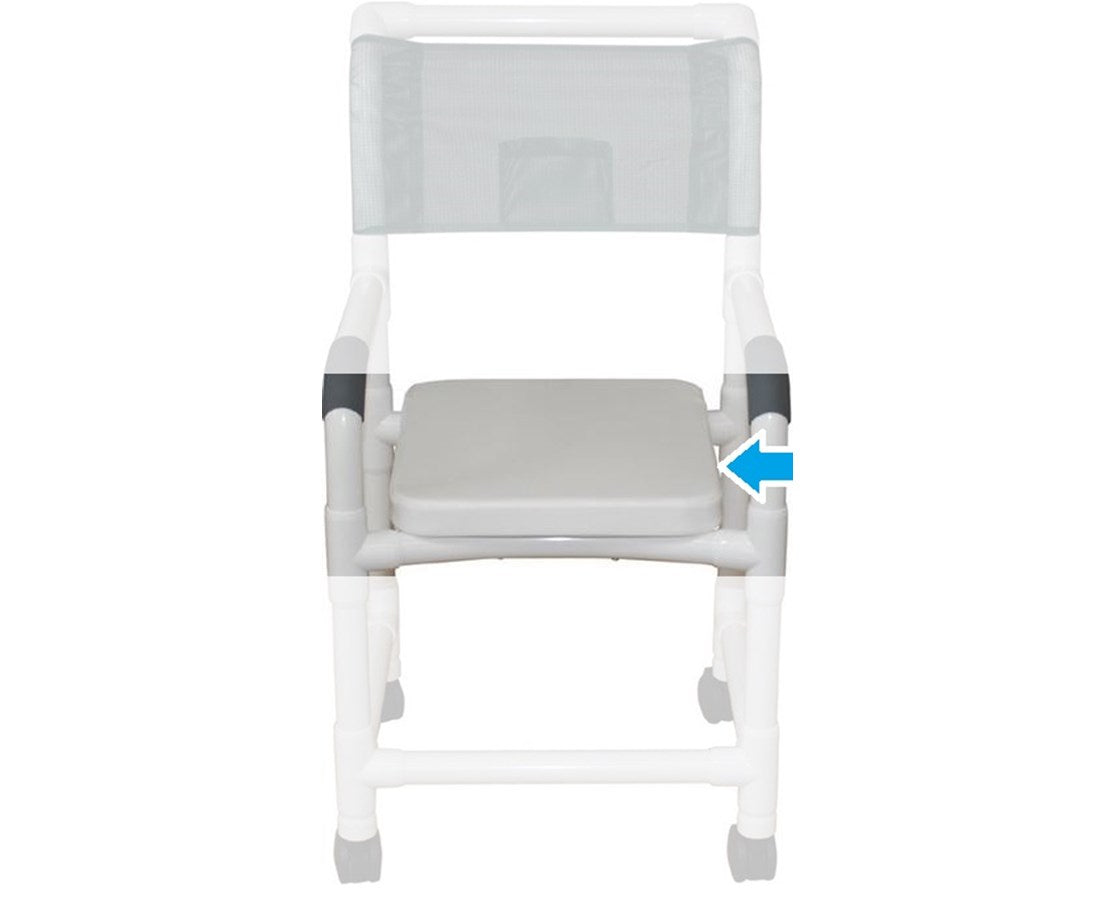 MJM International Deluxe Soft Seat Complete, No Commode Opening