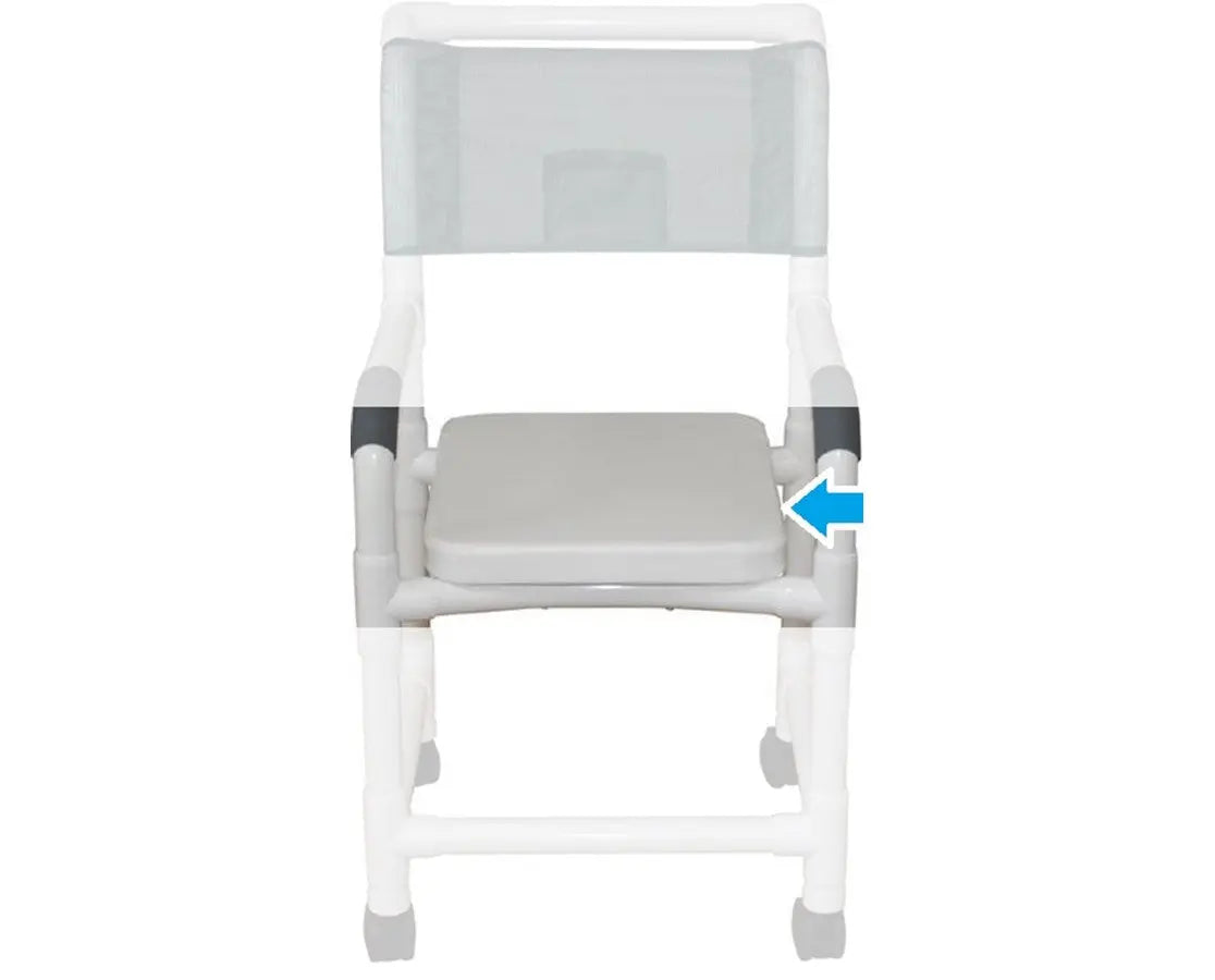 MJM International Deluxe Soft Seat Complete, No Commode Opening 