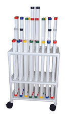 MJM International Therapy Rehab Weighted Bars, WHITE 1.5 LBS 36" length 