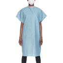 Reusable Patient Exam Gown, One Size Fits Most, Blue (Dozen)