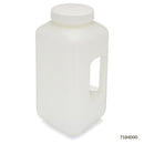 BOTTLE WIDE MOUTH WITH HANDLESQ HDPE 4L