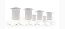 BEAKER TRI-POUR 400ML CLR25/SLV 4SLV/CS