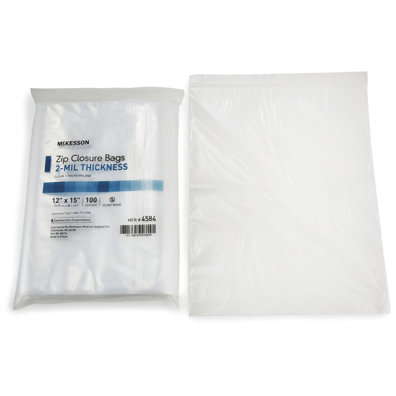 McKesson Zip Closure Bag, 12 X 15 Inches (Case of 1000)