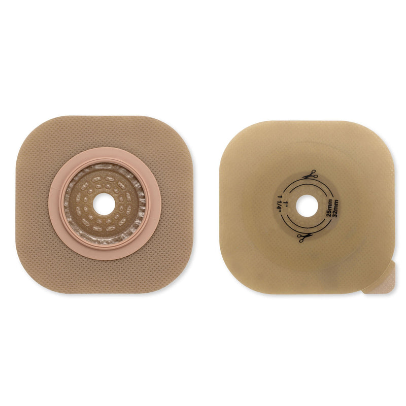 New Image Flat CeraPlus Skin Barrier, Up to 44 mm Opening, 57 mm Flange, Red (Box of 5)