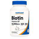 Dietary Supplement nutricost Biotin 10 mg Strength Capsule 240 Per Bottle (Case of 2880)