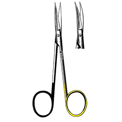Sklar Edge Sklarhone Super-Cut TC Iris Scissors - 4-1/2", Straight, Sharp/Sharp, 1 Razor Edge, 1 Micro-Serrated Edge - 16-3545