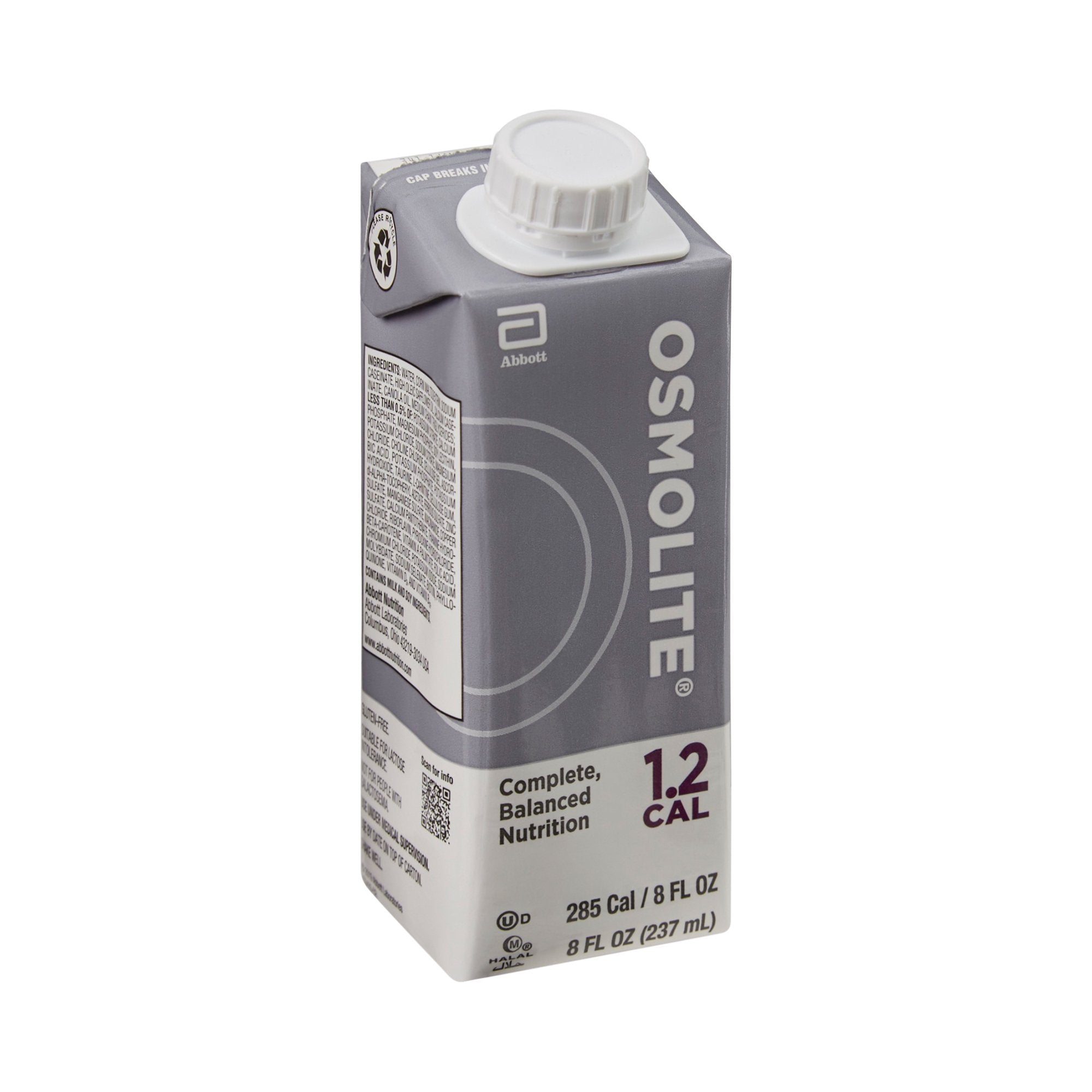 Abbott Nutrition Osmolite 1.2 Cal Complete, Balanced Nutrition, 8-ounce carton (24/CS) 