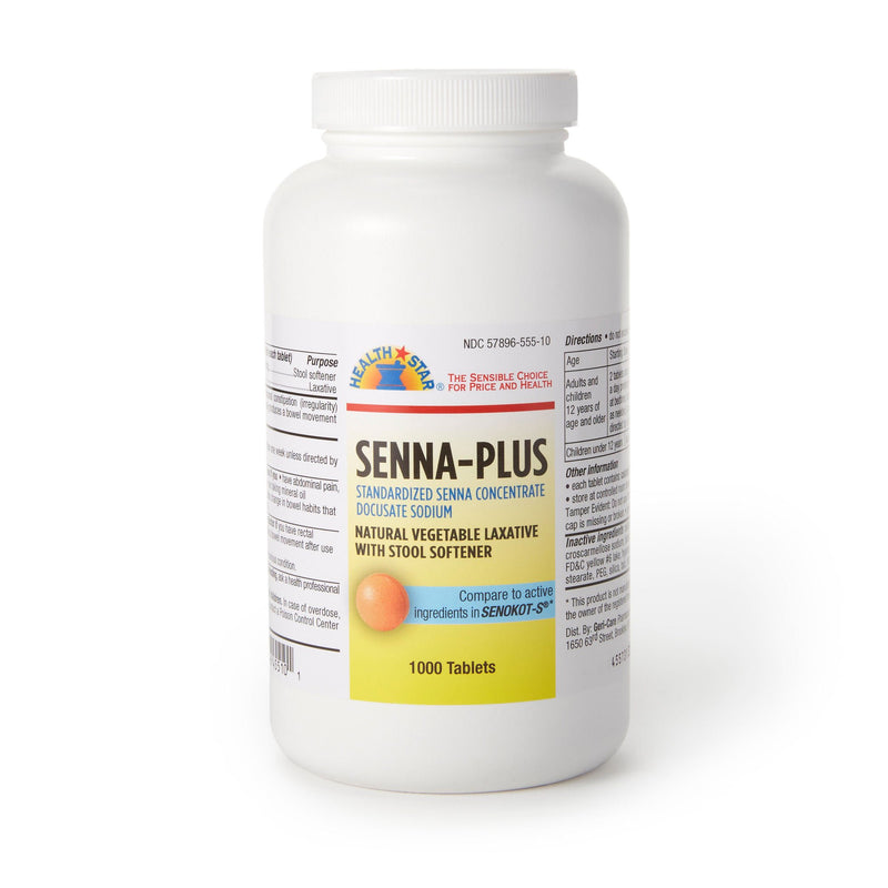Geri-Care Senna Plus Docusate Sodium / Sennosides Stool Softener (Case of 12000)