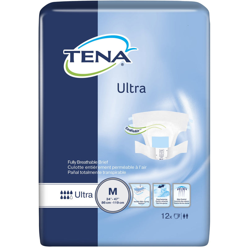 Essity HMS North America Inc Tena Ultra Incontinence Brief, Medium (8/CS) 
