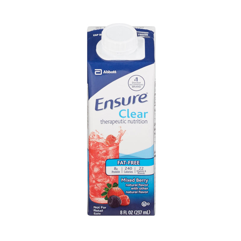 Ensure Clear Therapeutic Nutrition, Mixed Berry, 8-ounce carton (Case of 24)