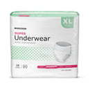 McKesson Brand McKesson Super Moderate Absorbency Incontinence Underwear, Extra Large (56/CS) 