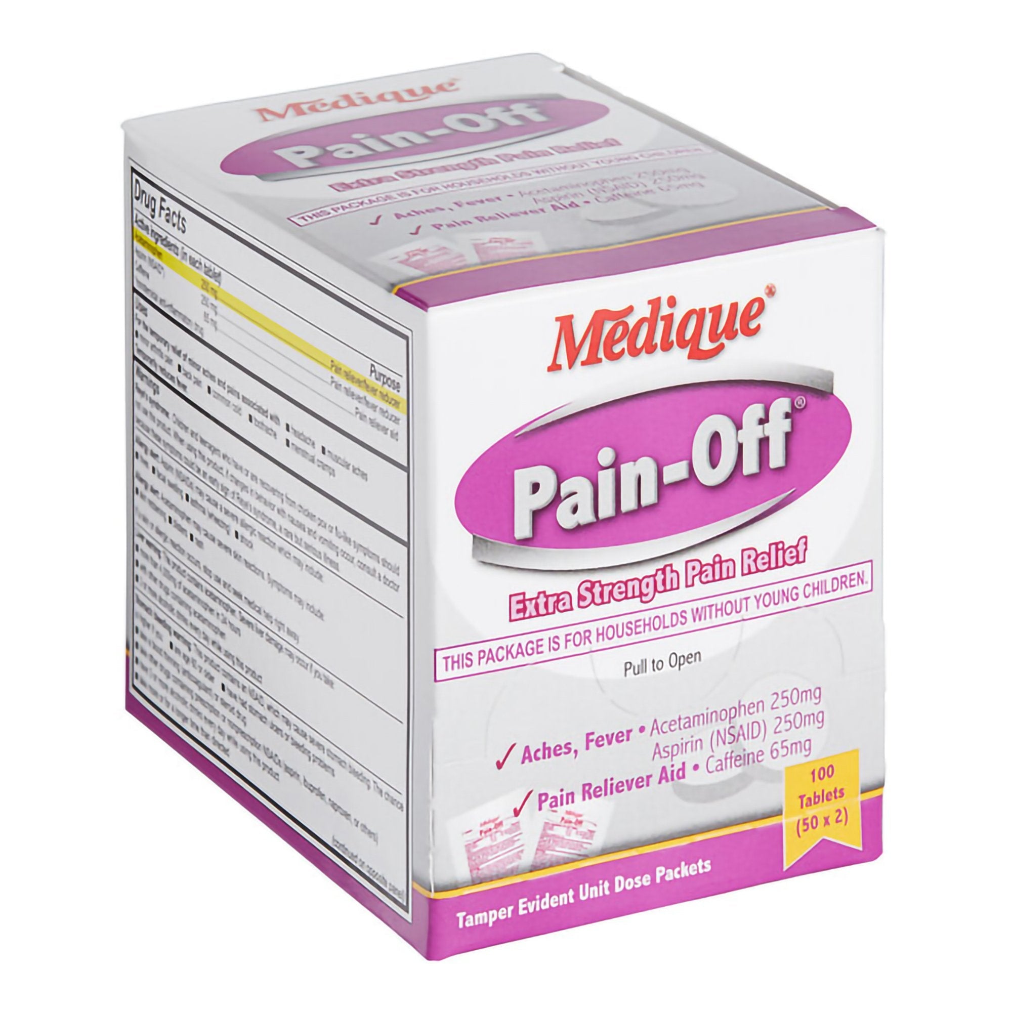 Medique Products Pain-Off Acetaminophen / Aspirin / Caffeine Pain Relief (600/CS) 