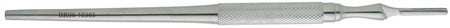 BR Surgical SIEGEL Round Blade Handle, No. 3, for blades 10-15, 5¾" 