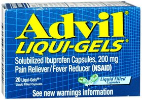 Advil Liqui-Gels Ibuprofen Pain Relief (Bottle of 20)