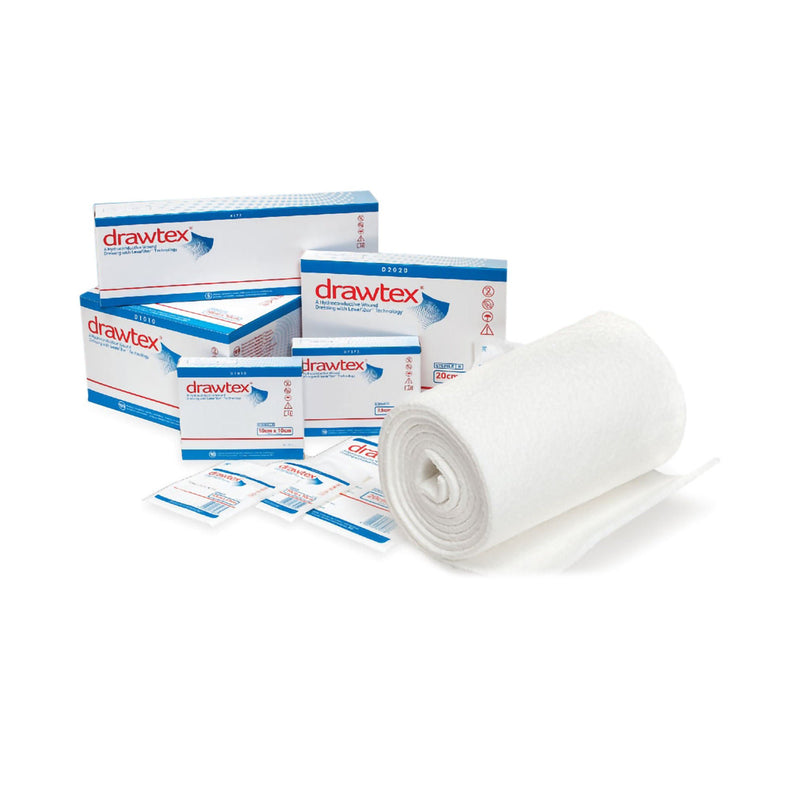 Drawtex Hydroconductive Wound Dressing, 3/8 x 18 Inch (Box of 10)