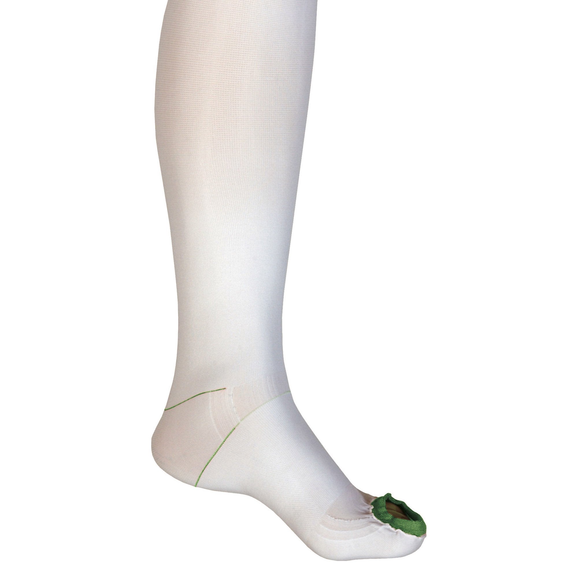Anti-embolism Stocking UltraCARE Knee High X-Large / Regular White Inspection Toe 