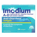 Imodium A-D Loperamide HCl 2 mg Anti-Diarrheal Softgels (Box of 24)