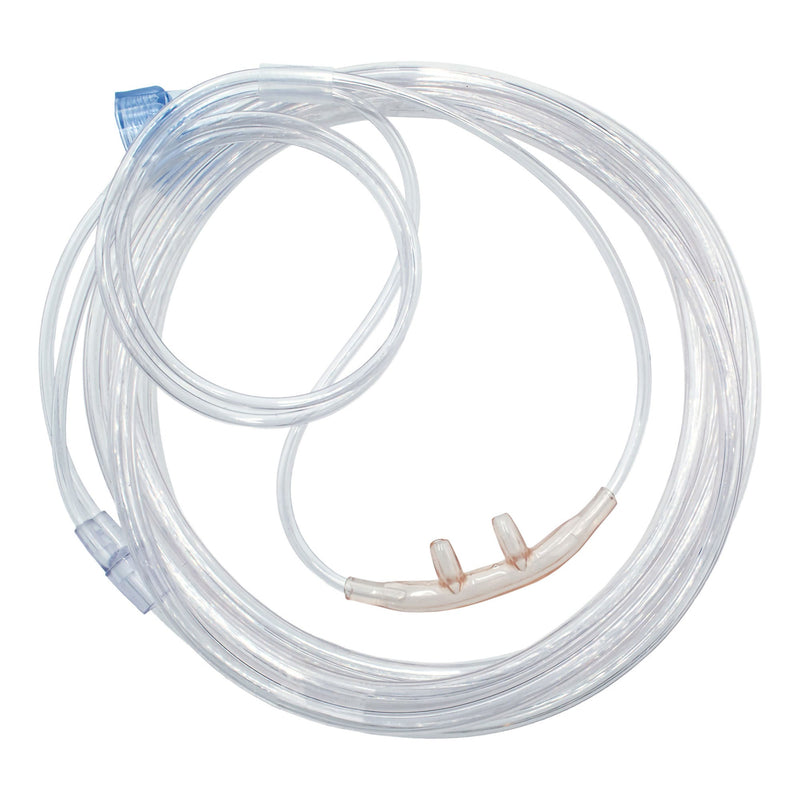 Nasal Cannula Salter-Style Adult Curved Prongs 7 Foot Tubing Low Flow Rate