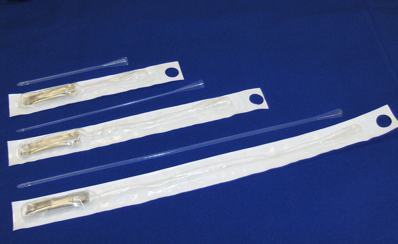 Urethral Catheter Magic3 Straight Tip Hydrophilic Coated Silicone 10 Fr. 16 Inch Length (Box)