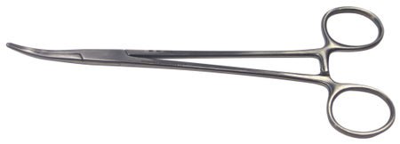 BR Surgical SCHNIDT Tonsil Hemostatic Forceps, ring handle, curved, serrated, 7½" 