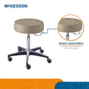 McKesson Round Pneumatic Exam Stool, Beige, without Backrest (Each)