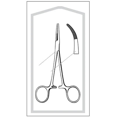 Sklar Sterile Kelly Hemostatic Forceps (TAA Compliant) - 5-1/2", Curved, Disposable, CS 25 - 96-2563taa