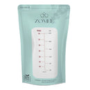 Zev Supplies Corp Breast Milk Storage Bag Zomee 8 oz. Food Grade Plastic Clear / Green (2000/CS) 