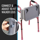 Mabis Healthcare DMI Folding Walker Tray with Cup Holders 