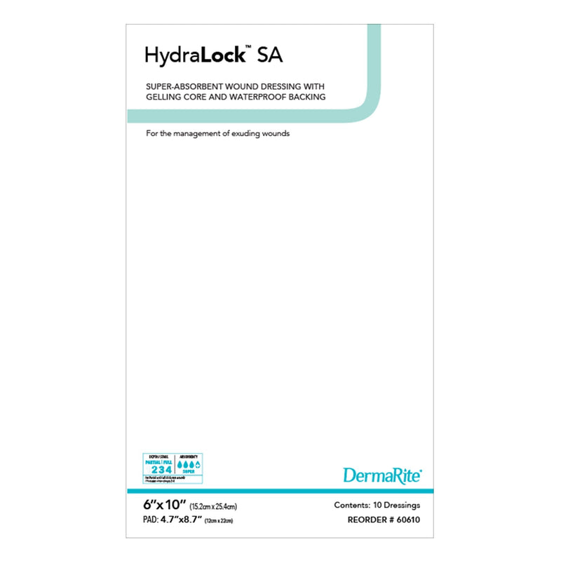 Sion Brands LLC HydraLock Super Absorbent Dressing, 6 x 10 Inch (10/BX) 