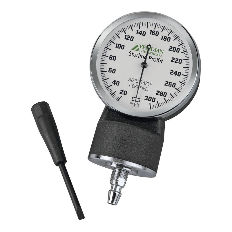 Veridian Healthcare LLC Sterling Series ProKit Aneroid Sphygmomanometer with Stethoscope, Purple (20/CS) 