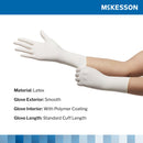 McKesson Perry Performance Plus Surgical Glove, Size 6.5, Cream (Case of 4 Boxes)