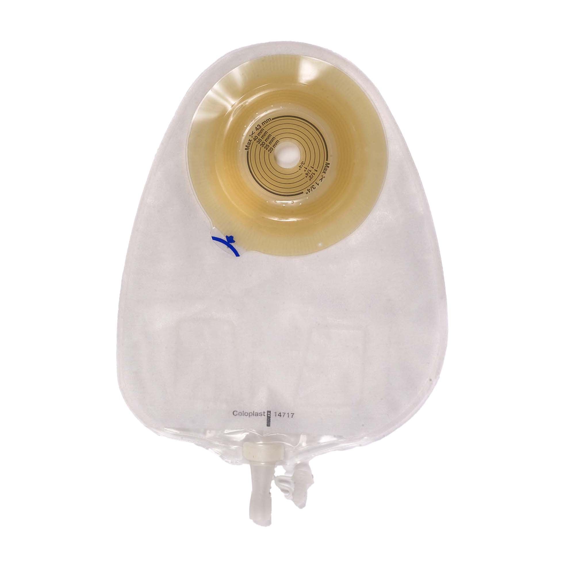 Coloplast Assura Convex Light One-Piece Transparent Urostomy Pouch, 15 – 43mm Stomas (10/BX) 