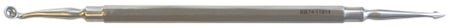 BR Surgical WALTON Comedone Extractor, double-end (sharp/round), 5½"