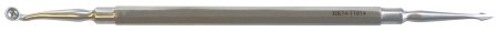 BR Surgical WALTON Comedone Extractor, double-end (sharp/round), 5½" 