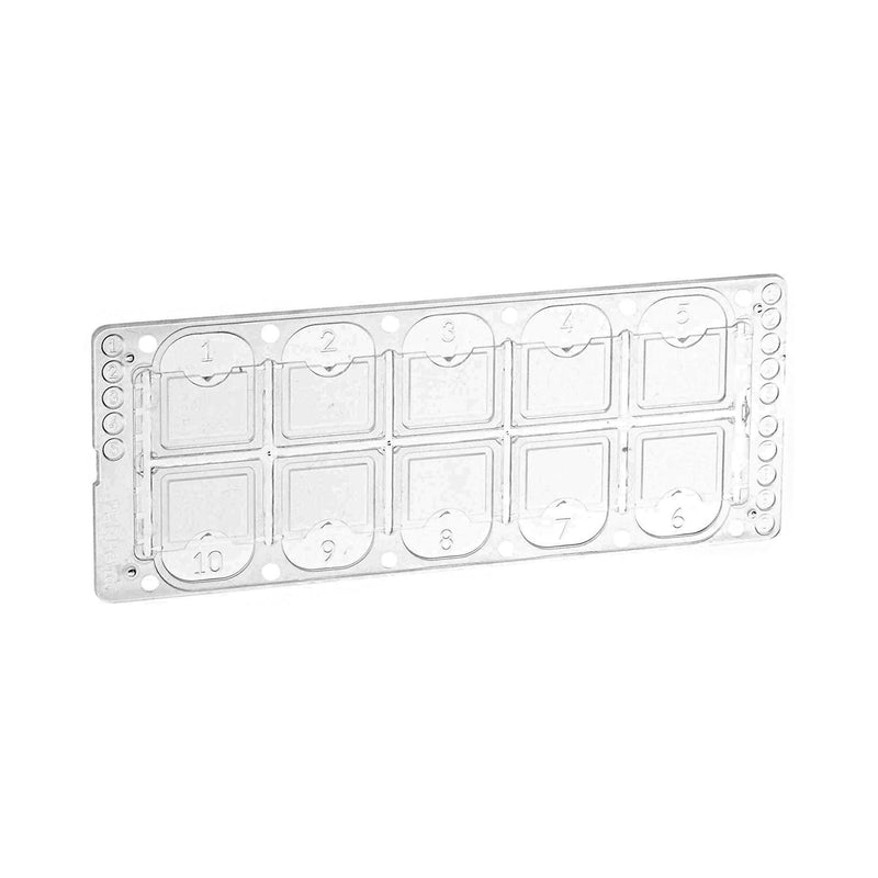 McKesson Acrylic Microscope Precision Cell Slide, Ten-Chamber (Box of 100)