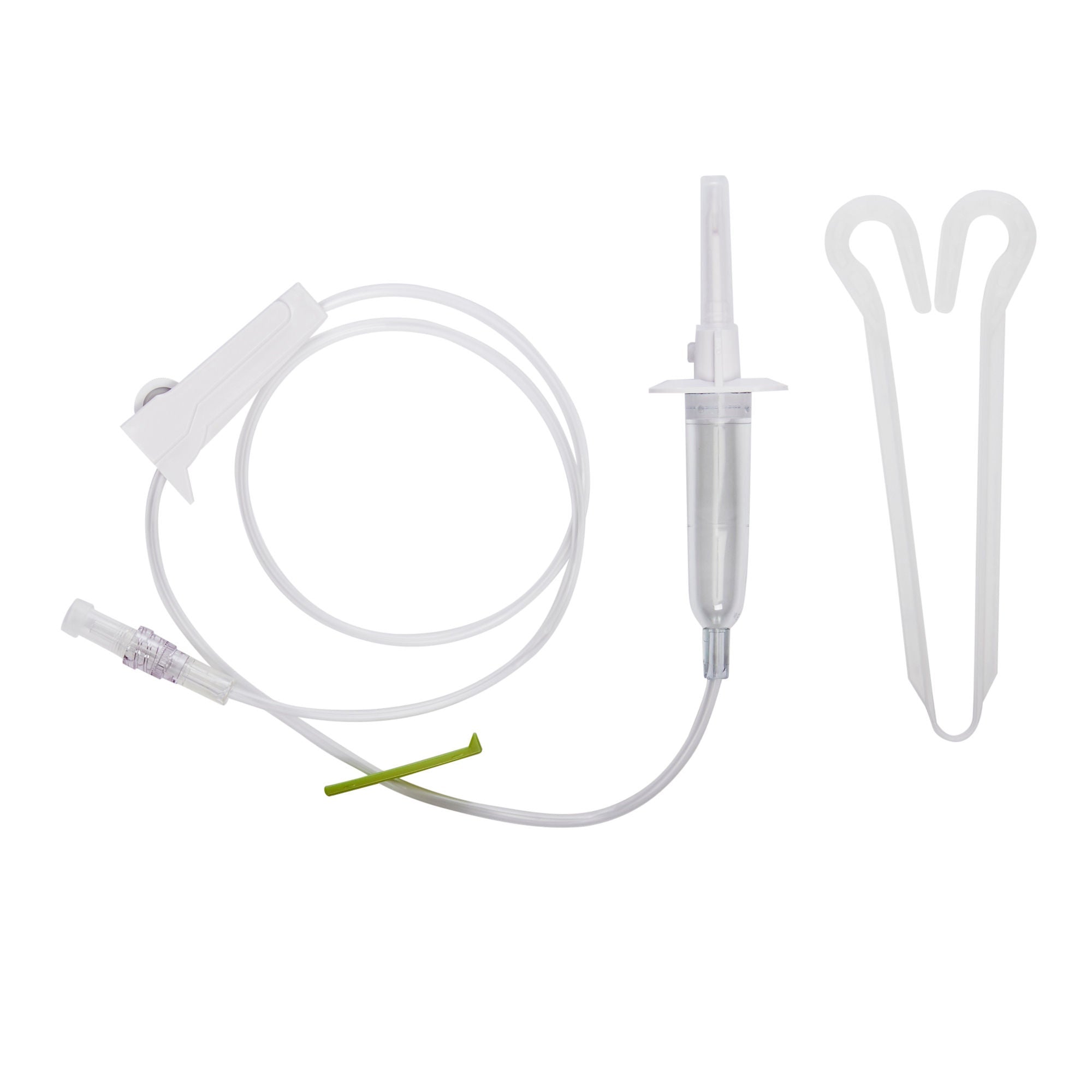Secondary IV Administration Set ICU Gravity Without Ports 15 Drops / mL Drip Rate Without Filter 34 Inch Tubing Solution (Case)