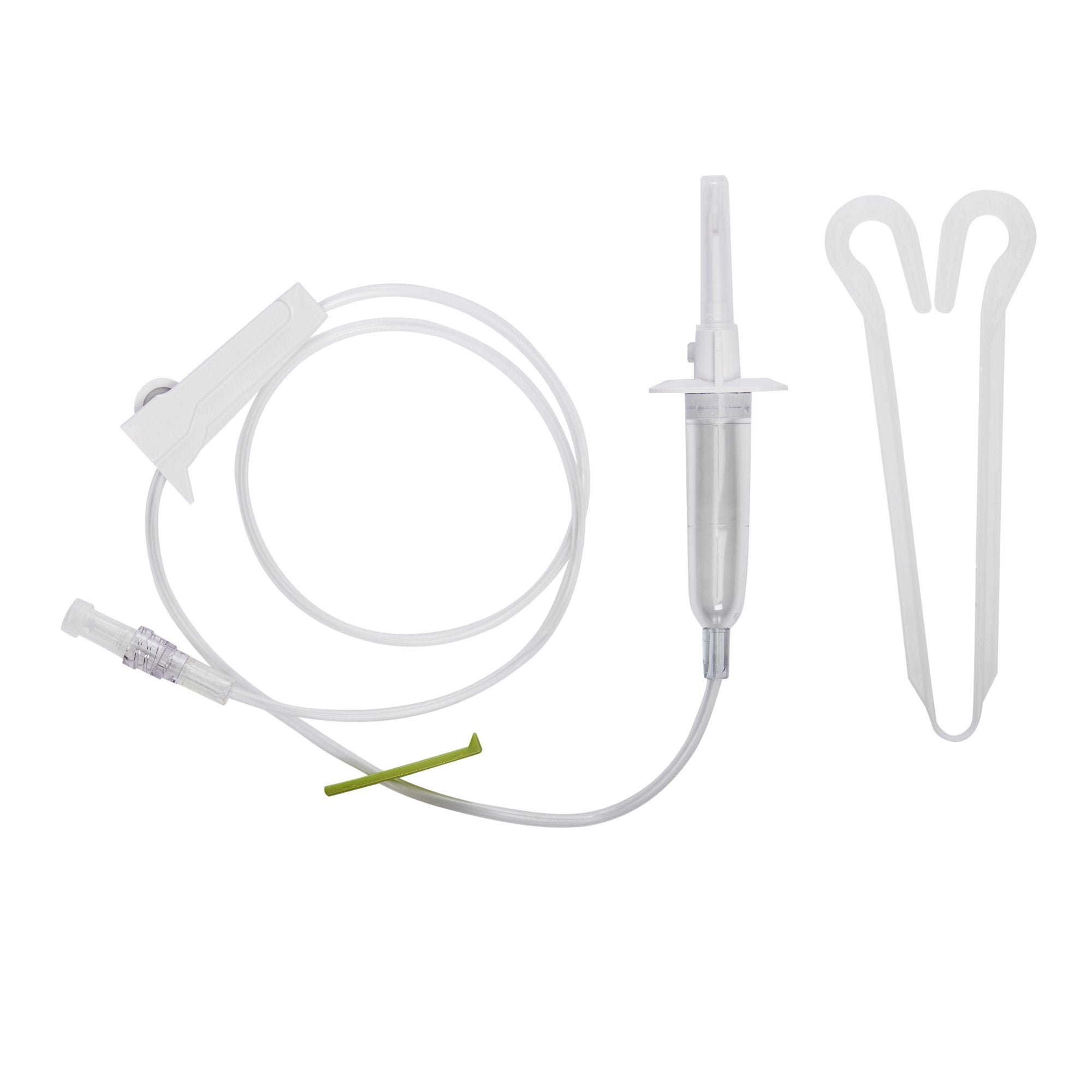 Secondary IV Administration Set ICU Gravity Without Ports 15 Drops / mL Drip Rate Without Filter 34 Inch Tubing Solution 