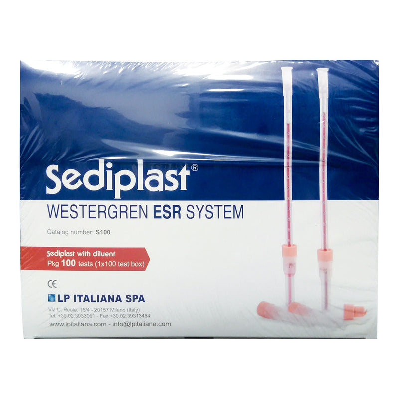 Sediplast Sedimentation Tube, 220 mm Length (Box of 100)