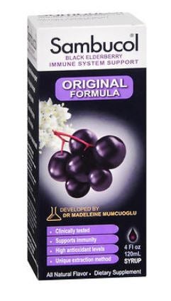 Sambucol Black Elderberry Dietary Supplement Syrup, 4-ounce bottle (Each)