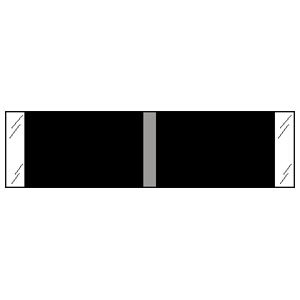 Blank Label Designator Labels Black 3/8 X 1-7/16 Inch - 53310
