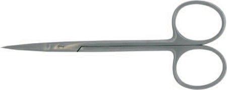 BR Surgical IRIS scissors, curved, serrated, sharp/sharp, 3½" 