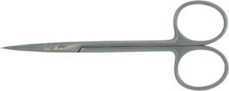 BR Surgical IRIS scissors, curved, serrated, sharp/sharp, 3½"