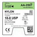 SUTURE BLK MONO NYLON 10-01/2.5CM NDL 2DRM4 12/BX