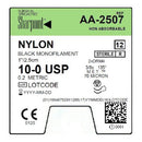 SUTURE BLK MONO NYLON 10-01/2.5CM NDL 2DRM4 12/BX