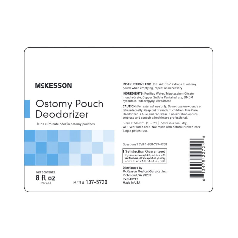 McKesson Ostomy Appliance Deodorant, 8-ounce squeeze bottle 