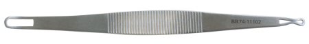 BR Surgical SCHAMBERG Comedone Extractor, slightly curved double-ends, extra fine square/crimped small loop, 3¾" 