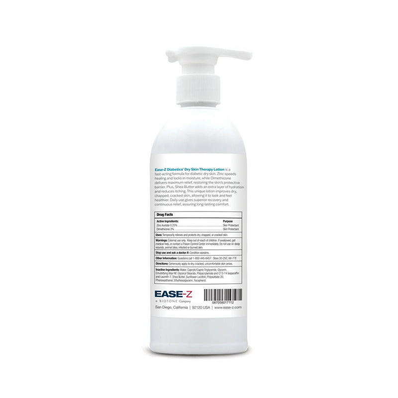 EASE-Z Diabetics' Dry Skin Therapy Foot Cream, Scented, 10.9-ounce Pump Bottle (12/CS)