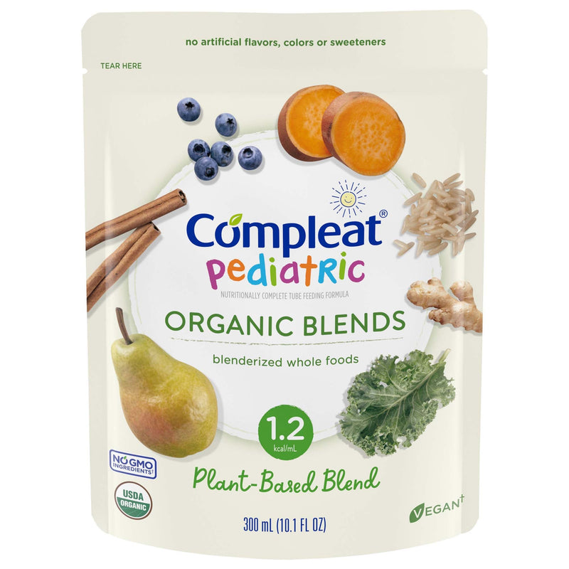 Compleat Pediatric Organic Blends Tube Feeding Formula, Plant-Based, Non-GMO (Case of 24)
