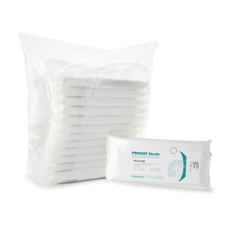 Contec Inc PROSAT Sterile PreSaturated Cleanroom Wipe (48/CS) 