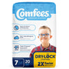 Attends Comfees Premium Baby Diapers, Moderate-Absorbent, Size 7 (Case of 80)